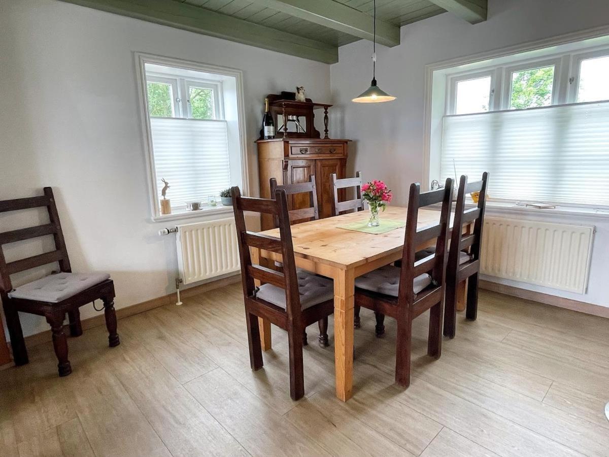 Das Puppenhaus, Reetdach, Sauna, Kamin, Eingezaeunt, Badewanne, Haustiere Willkommen Emmelsbüll-Horsbüll المظهر الخارجي الصورة